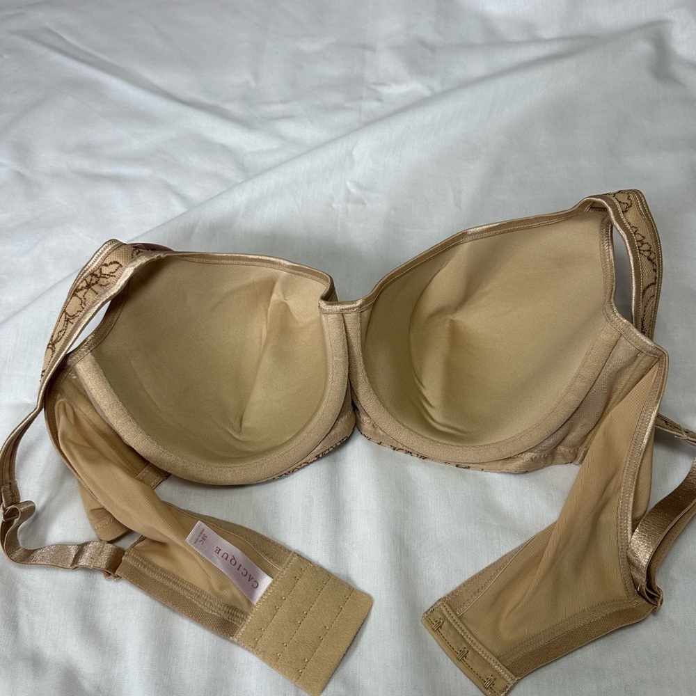Cacique Women’s Full Coverage Floral Lace Balconette Underwire Bra – Size 38C - Picture 6 of 9